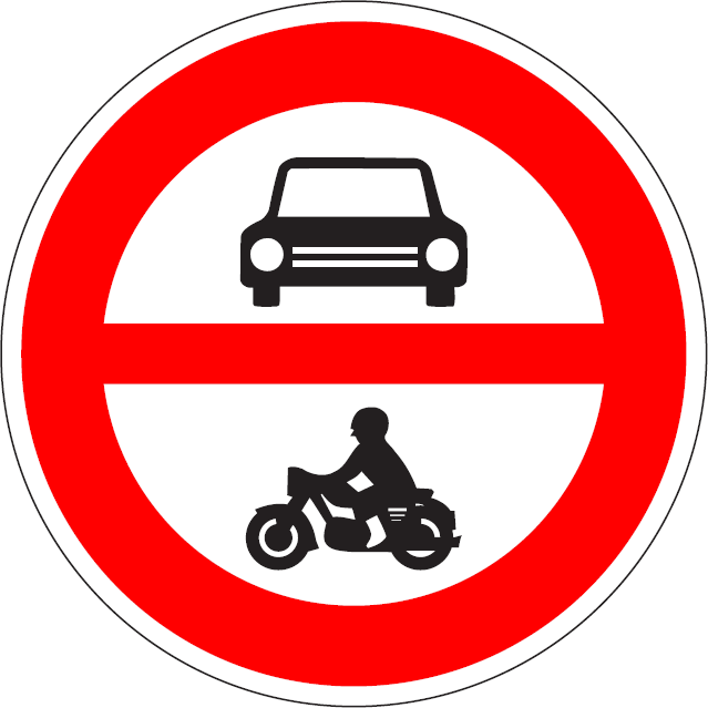 zákaz vjazdu motorových vozidiel